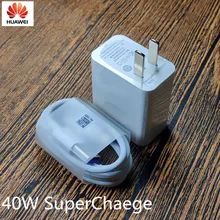 huawei Honor magic 2 Supercharge USB быстрое зарядное устройство 10 в 4A 40 Вт адаптер 5A type C кабель для Honor 10 Magic 2/P20 P30 pro