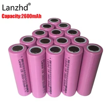 40 шт. аккумулятор 18650 аккумуляторные батареи 3,7 V Li-Ion 2600mAh 18650 Аккумулятор для фонарь ICR18650