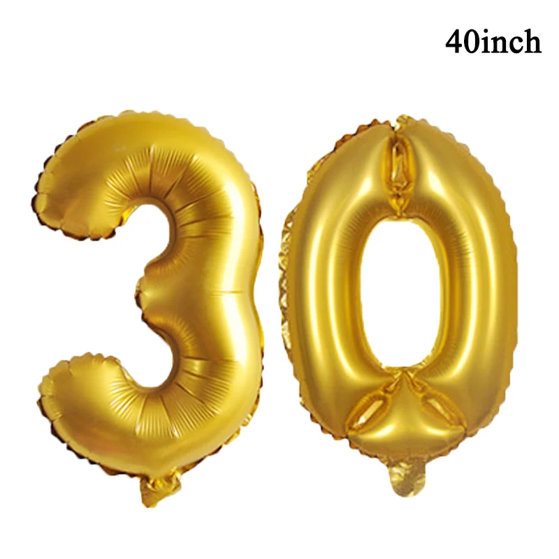 BTRUDI 1 комплект 40 дюймов 30 лет украшения для вечеринки в честь Дня рождения на