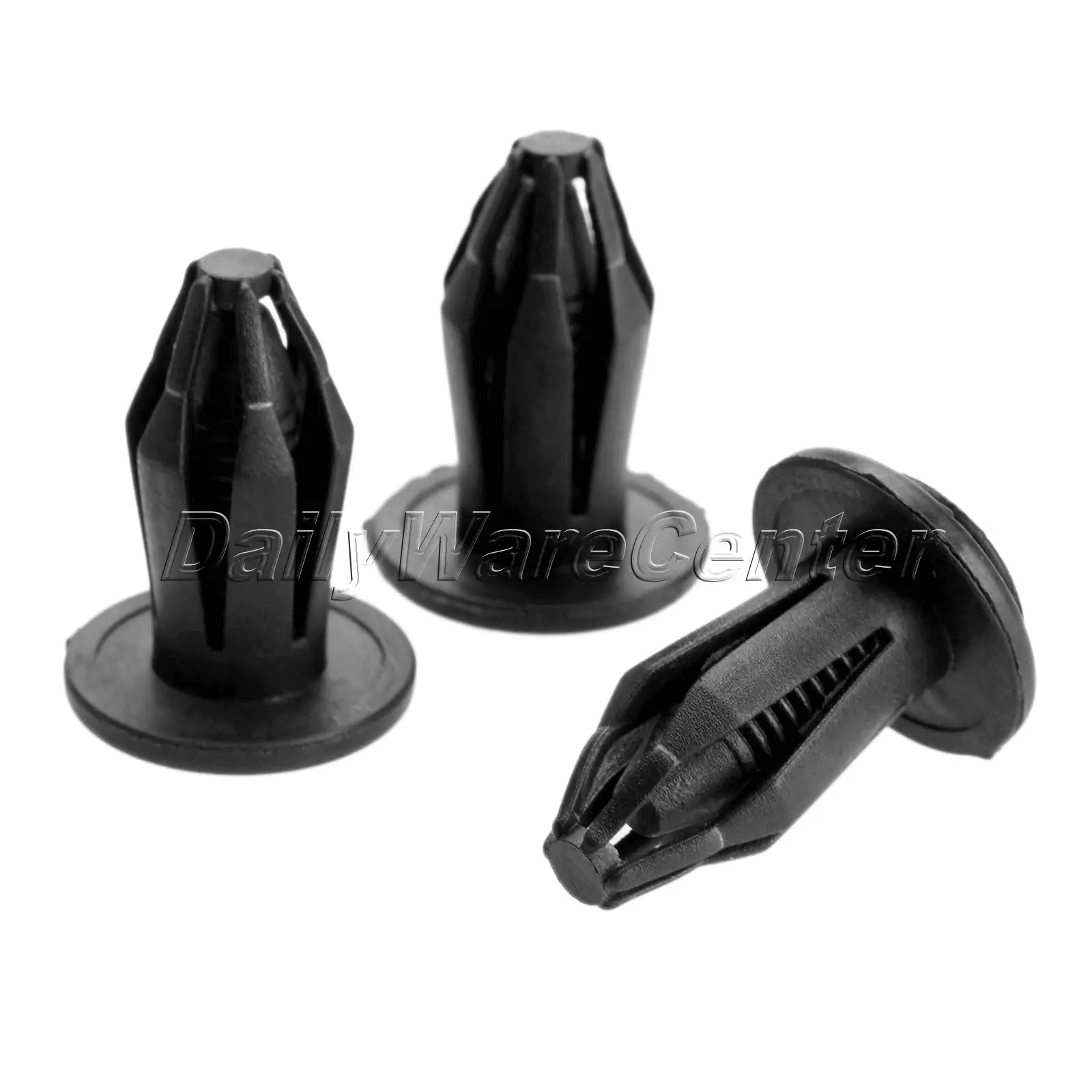 New 50Pcs Auto Fender Bumper Rivet Fasteners 10mm Hole Car Plastic Clip Retainer Door Trim Panel