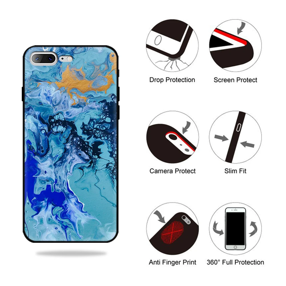 For Iphone 12 Case Glass Back Cover Iphone 13 Marble Color Painting Funda For Iphone 6 6s 7 8 Plus X Xs Max Xr 11 12 13 Pro Max cool iphone 12 pro max cases