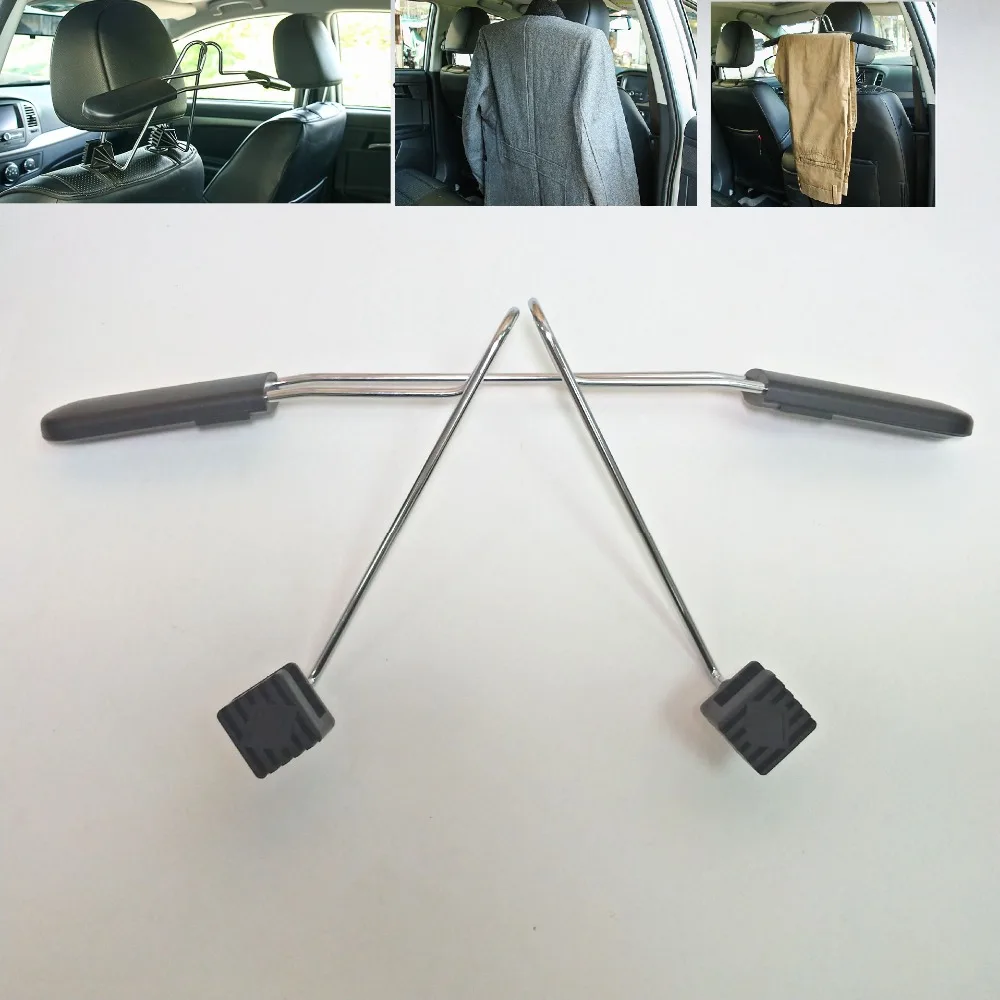 

Car Auto Seat Coat Hanger Suits Holder Car hanging Suit Car Hanger With Fastener Clip Stainless Steel