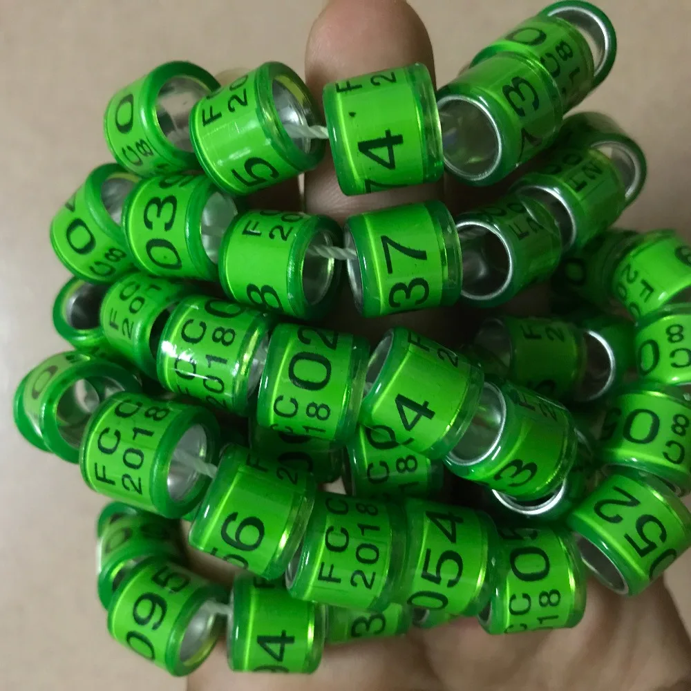 

2019 pigeon rings bird ring Green FCC 2019 101-200 big words high quality 8mm