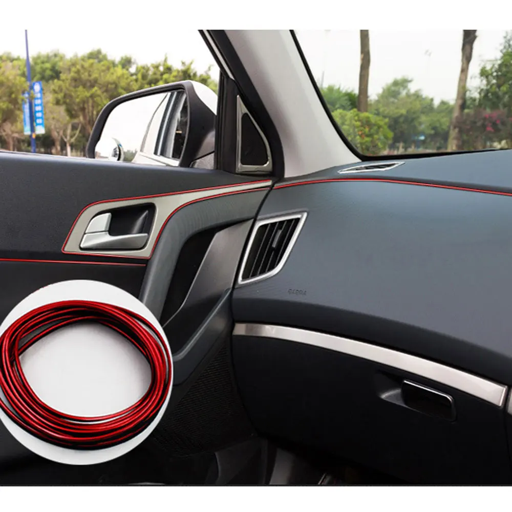 5 Meters Car Interior Decoration Moulding Trim Strips Auto