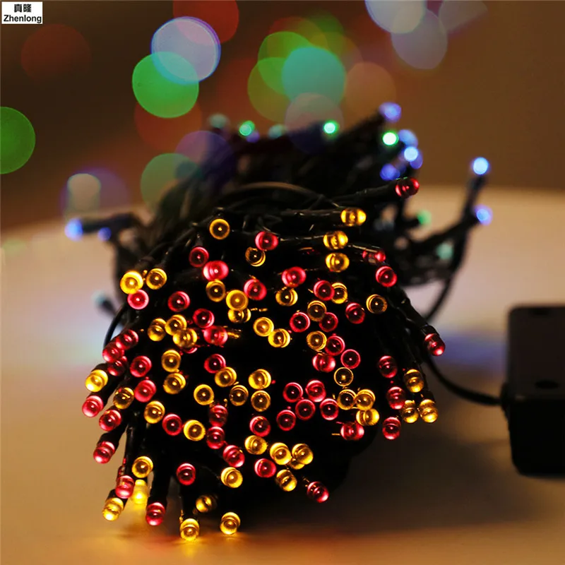 

22M 200led 12M 100LED Solar Led string light RGB single color Decoration Light for Christmas Garden light Holiday Outdoor Fairy