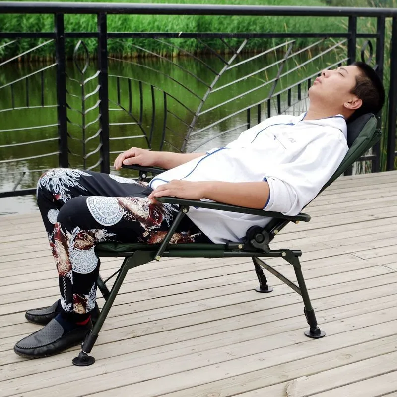 

European fishing chair backrest adjustable 180 degree multi-functional all-terrain adapted collapsible fishing chair