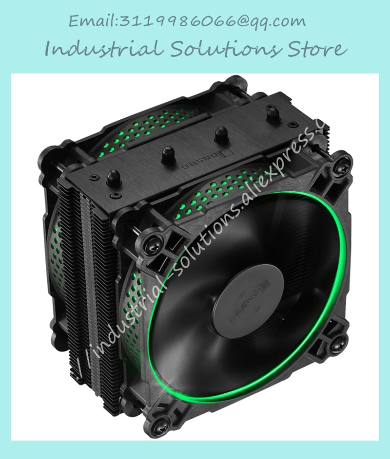 Jonsbo CPU radiator CR-301 RGB radiator 6 heat pipe double fan jonsbo cr 201 4 cpu 12cm heat pipe radiator side led fan