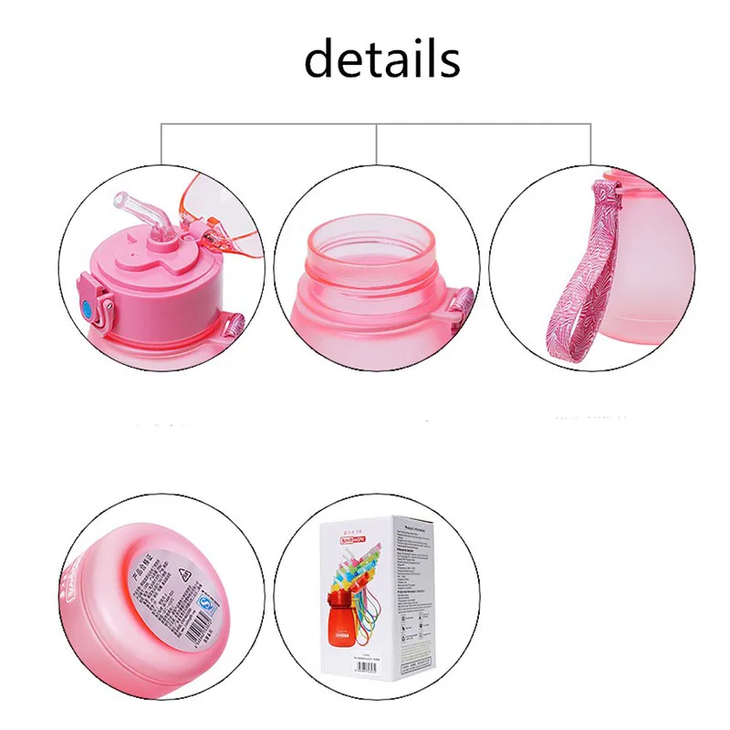 308 мл бутылочки для взрослых и детей с соломинкой портативные чашки воды детский