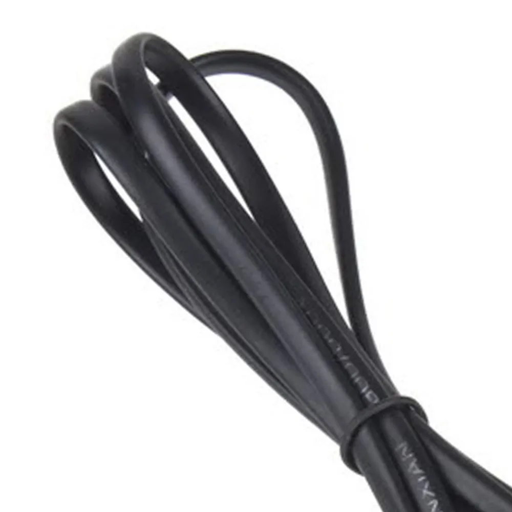 1,5 м ЕС 2-зубец ноутбук адаптер переменного тока Мощность шнур питания кабель 2-контактный высокое качество Мощность кабель для ноутбука черный Dorpshipping