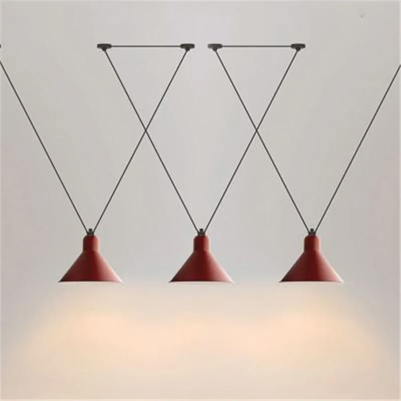 

Nordic Simple Cafe Bar Restaurant Light Retro Living Room Personality Creative Wrought Iron Indoor Hotel Project Chandelier