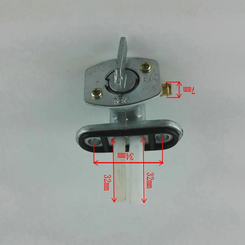 Топливный кран Petcock значение переключатель бака Мотоцикл аксессуары Запчасти - Цвет: right mouth