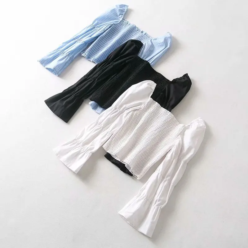 

Popular new NSS38 C154 - the United States led the backless elastic body tight hubble-bubble sleeve short shirt