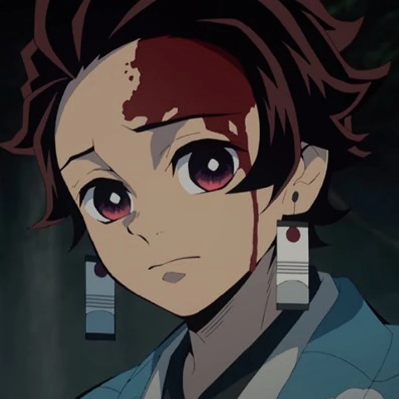 Demon Slayer Kimetsu No Yaiba Earrings - Kamado Tanjirou Cosplay Props image 3