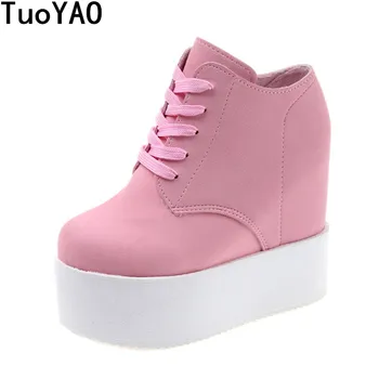 

Wedge high heels zapatos mujer Platform Heels ladies Canvas Shoes chaussure femme women school valentine zapatos Casual Shoes
