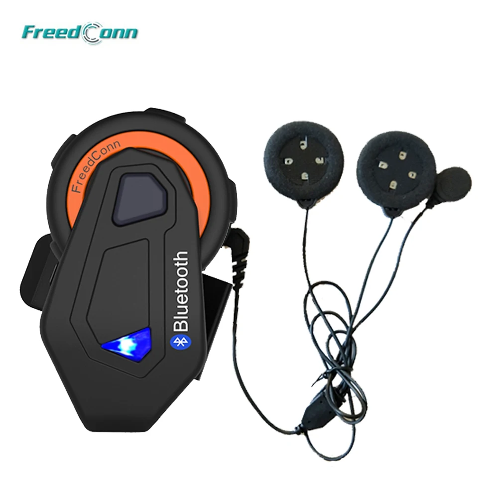 2 шт Freedconn T-max мотоциклетный домофон шлем Bluetooth гарнитура 6 гонщиков группа говорящая fm-радио Bluetooth 4,1+ мягкий наушник