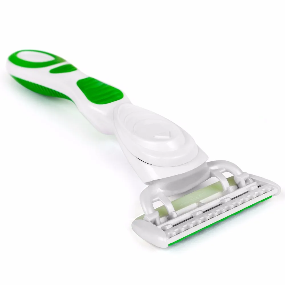 Qshave It Green Lady Персонализированная бритвенная ручка, 1 шт