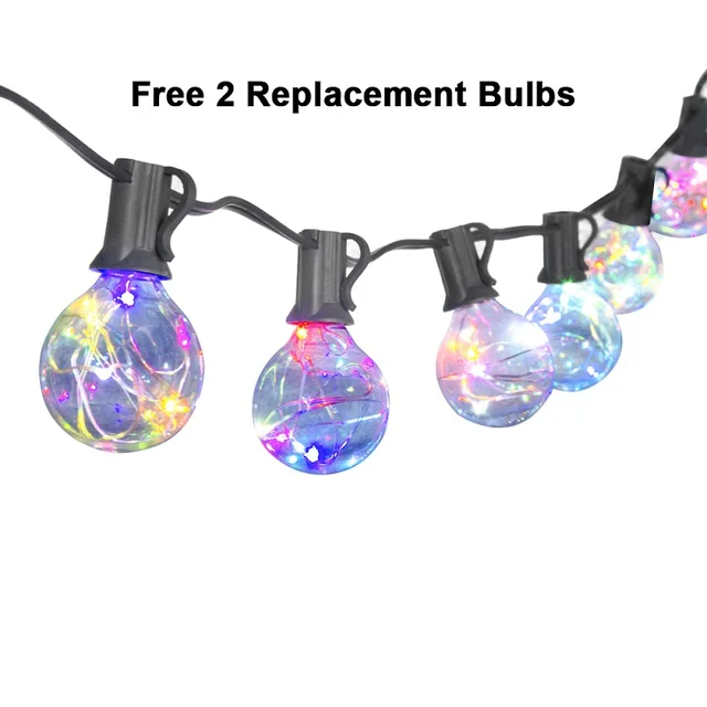 Led String Lights 25ft 25clear G40 Globe Bulbs Color Changing Led String Lights 25ft 25clear G40