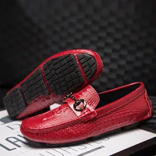 luxury Brand Male Crocodile Leather Shoes New Men’s Casual Shoes Loafers Driving Shoes Moccasin Men Flat Shoes Casual Loafers 8