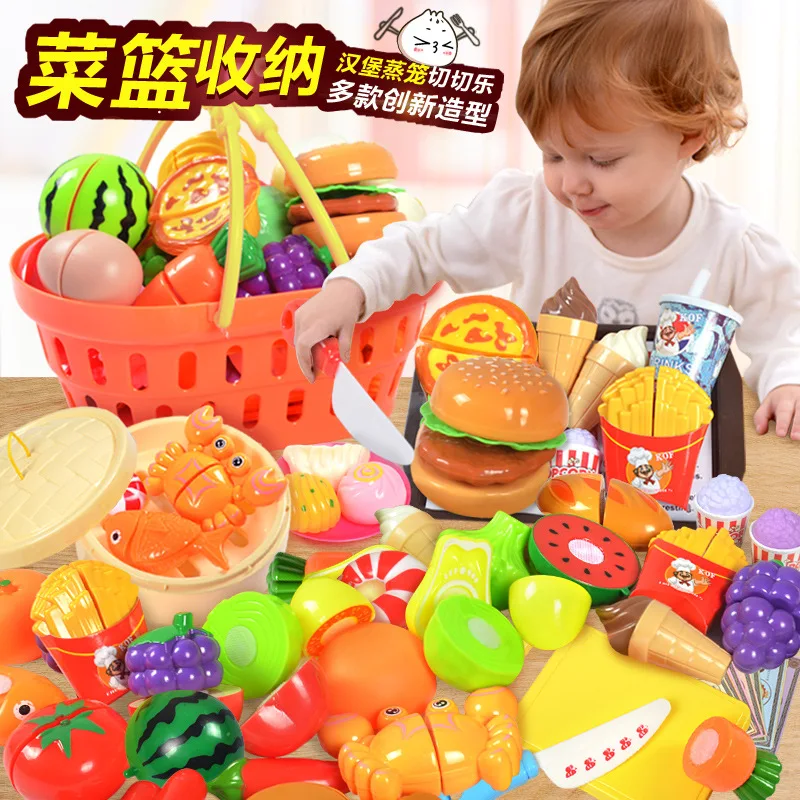 Детские фрукты и резаные овощи и вырезать игрушечные Фрукты Вырезать видеть дома кухонные игрушки набор для котлет