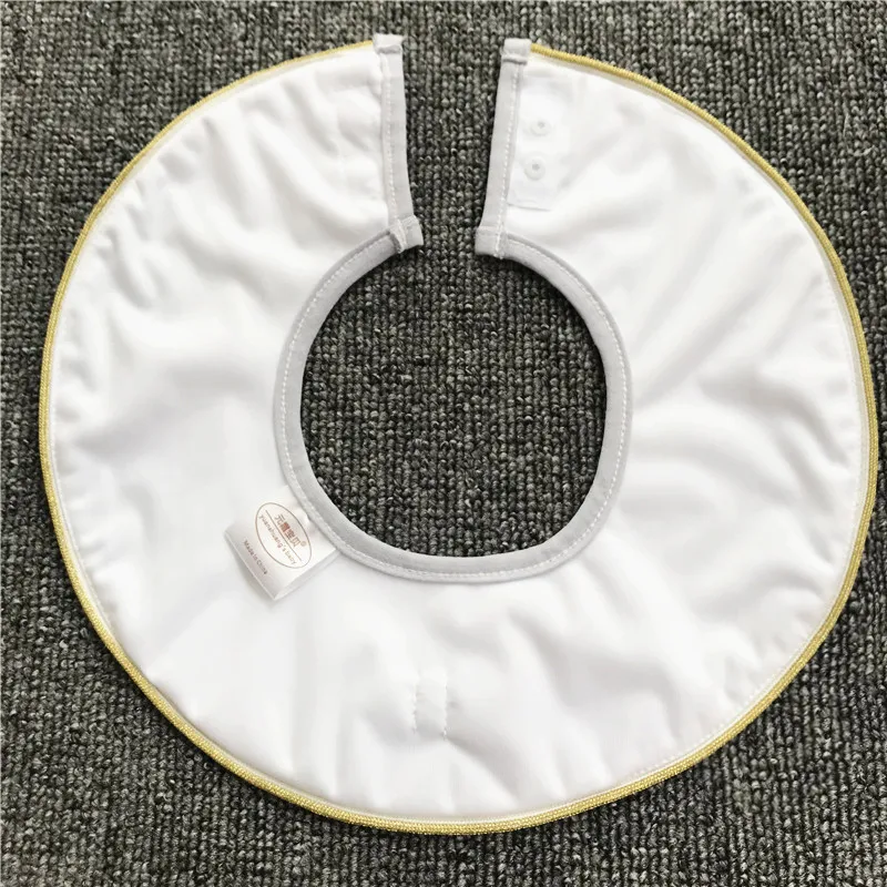 Ins Retro Cotton Breathable Baby Bibs Breastplate Waterproof Kids Things Baby Stuff 360 Degree Rice Pocket (2)