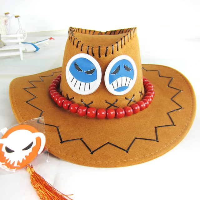 56-60cm Portgas D Ace Macaco Luffy Tony Chopper Trafalgar Lei Chapéu  Cosplay Adulto Unisex Cap Acessórios Fantasia