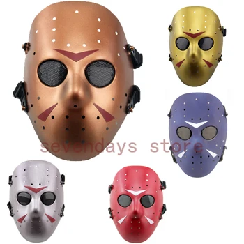 

Jason and Freddy Vs Jason Mask Halloween Memorial Classics Film Jason CS Airsoft Paintball Dummy Gas Mask Cosplay Masquerade