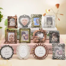 Creative MINI Retro Painting Frame European Style Decorative DIY Photo Frame Pendant Home Decoration Parts Desk Decoration Gift