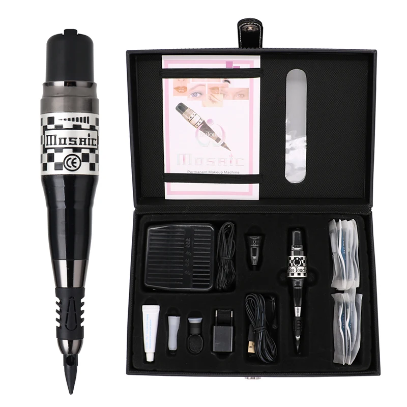 

USA Mosaic Tattoo Machine Kits Permanent Makeup Rotary Machine Pen Beauty Equipment For Eyebrow Eyeliner Lips Cosmetics
