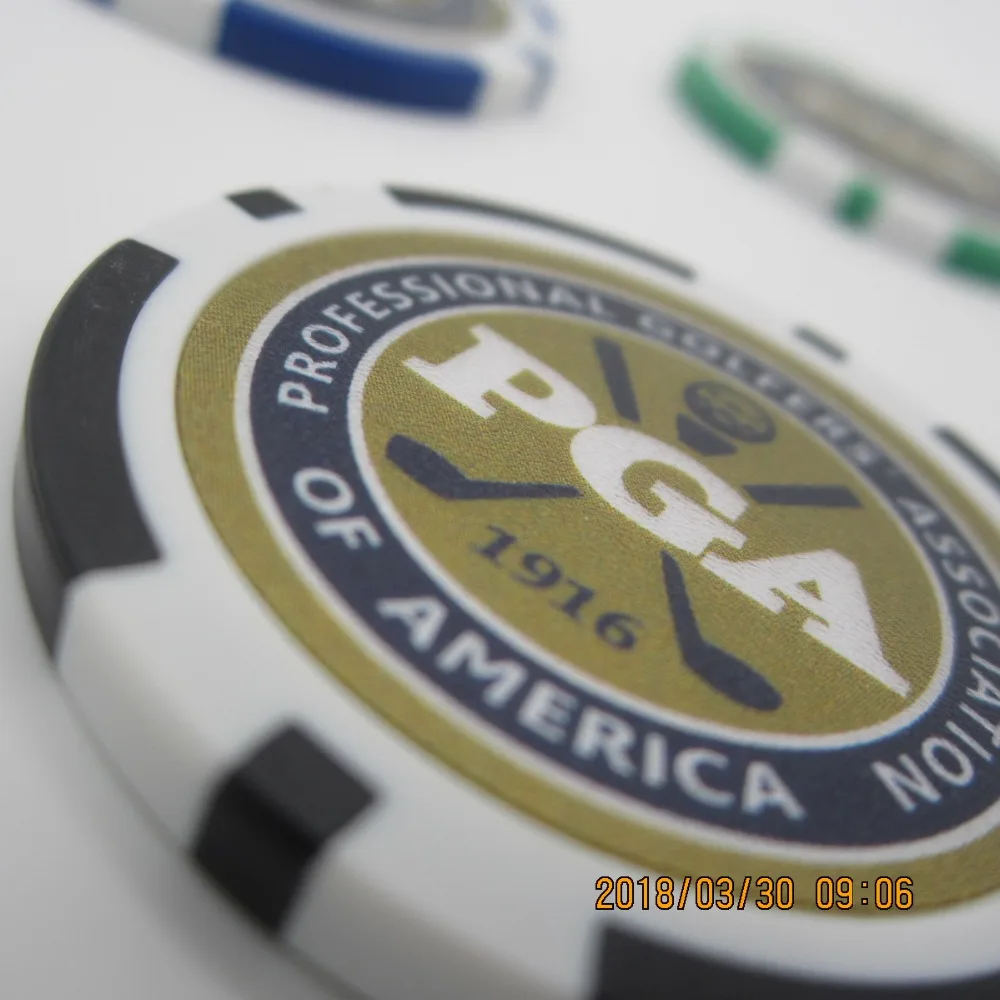 best seller ABS plastic material 40mm dia 11.5g golf poker chip ball marker best seller ABS plastic material 40mm dia 11.5g golf poker chip ball marker