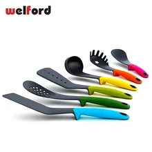 Creative New 6Pcs Multifunction Kitchen Cooking Tools Nylon Non-Stick Spatula Spatula Spoon Kitchenware Set Kithchen Gadgets