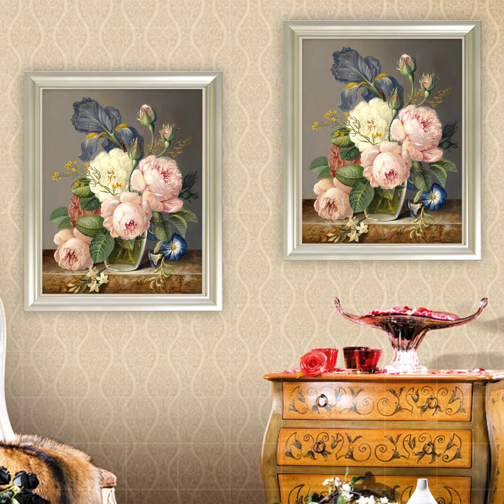 

5D Diamond Mosaic Rhinestone + canvas Diamond Painting Cross Stitch Diamonds Embroidery Square Drill Home Decoration