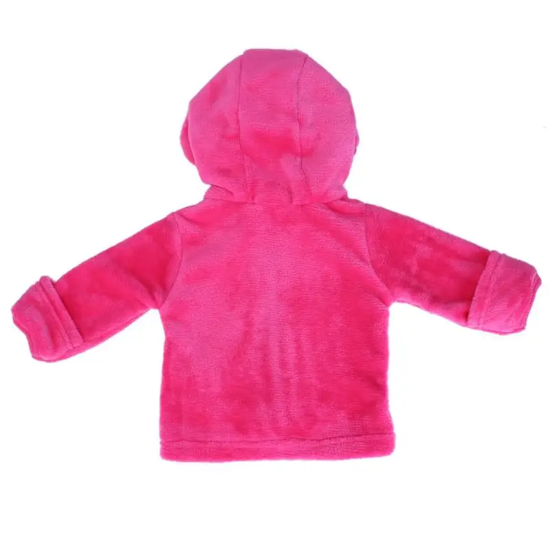Детский комплект зимней утепленной одежды для мальчиков и девочек флисовая куртка, пальто с длинным рукавом с капюшоном с милыми ушками;