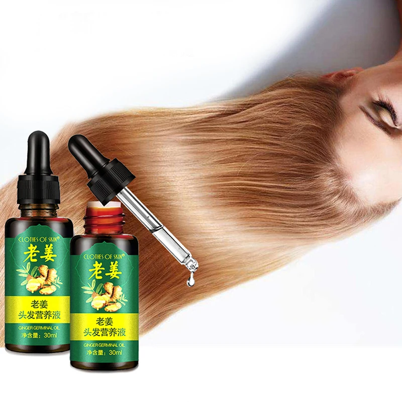 Имбирная сывороточная эссенция для женщин и мужчин 30 мл против выпадения волос жидкость для восстановления поврежденных волос