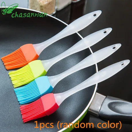 

1 Pcs Kitchen Accessories Silicone Oil Bottle with Brush Baking BBQ Basting Brush Oil Brush Kitchen Baking Cooking Tool Utensils