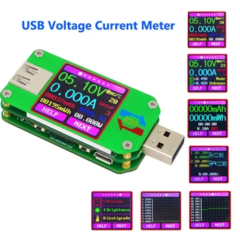 

RD UM24C UM24 Smart LCD Display tester voltage current meter DC Battery Charge Measure Cable Resistance