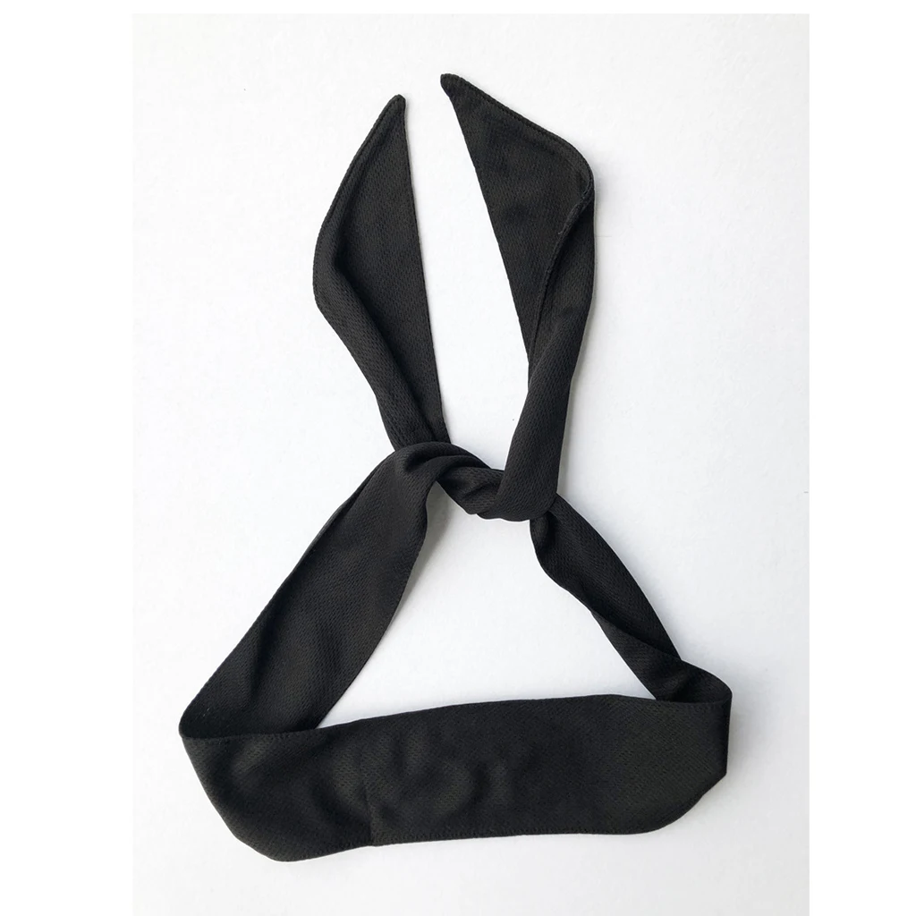 Sports Solid Head Tie Sweatband Tennis Basketball Sweat Hair Band Headband Fits Comfortably Under Helmets Moisture for Men Women