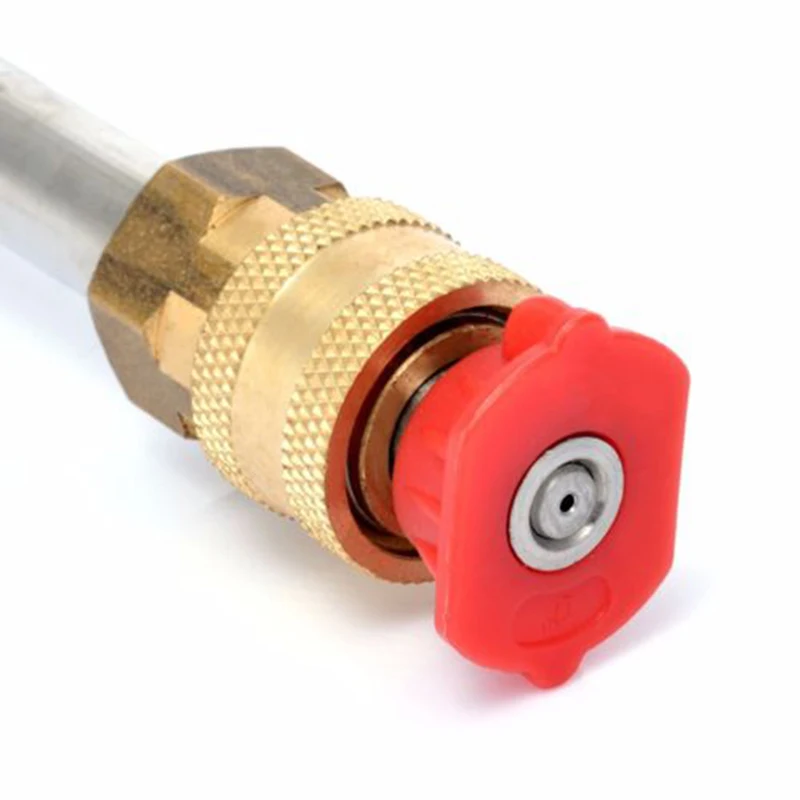 High Pressure Washer Spray Nozzle Tips Car Wash Metal Jet Lance Nozzle with 5 Quick Nozzle Tips For Karcher K1 K2 K3 K4 K5 K6 K7 High Pressure Washer Spray Nozzle Tips Car Wash Metal Jet Lance Nozzle with 5 Quick Nozzle Tips For Karcher K1 K2 K3 K4 K5 K6 K7