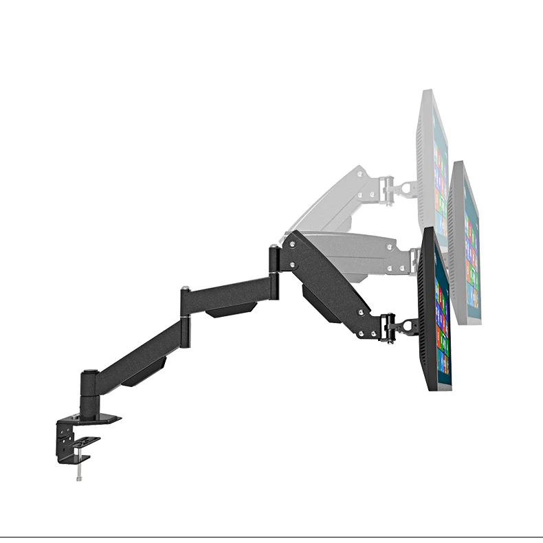 

BL-L155 Gas Spring Long Arm 17-27" LCD Computer Monitor Holder Full Motion TV Mount Desktop Clamping Bracket