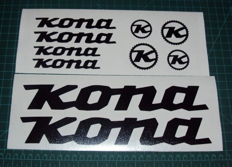 

For 1Set Kona Bike Sticker Decals Set of 10 MTB DH Stab Deluxe Supreme Stinky Operator Car Styling