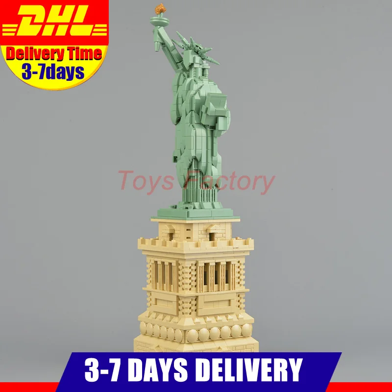 

Clone 21042 Lepin 17011 Architecture Series 1877 PCS Statue of Liberty Set Toys Model Building Blocks Bricks Kits DIY Gifts
