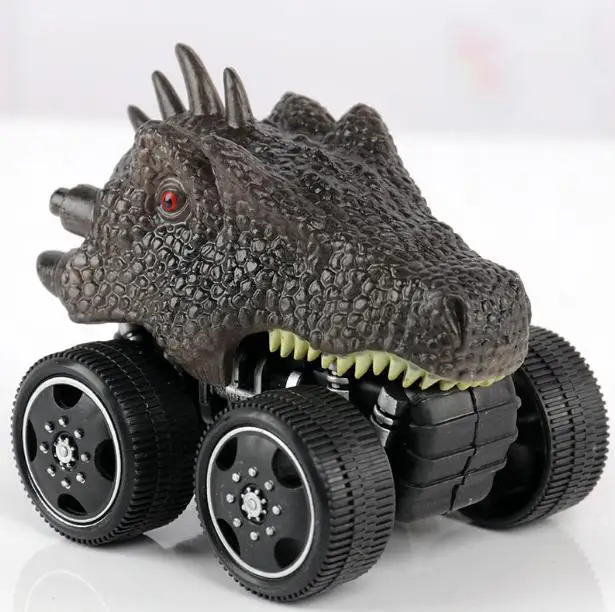 

6 Styles Big Wheel Dinosaur Model Car Corps Toy For Children Tyrannosaurus Triceratops Inertia Vehicle Pull Back Truck Kids Gift