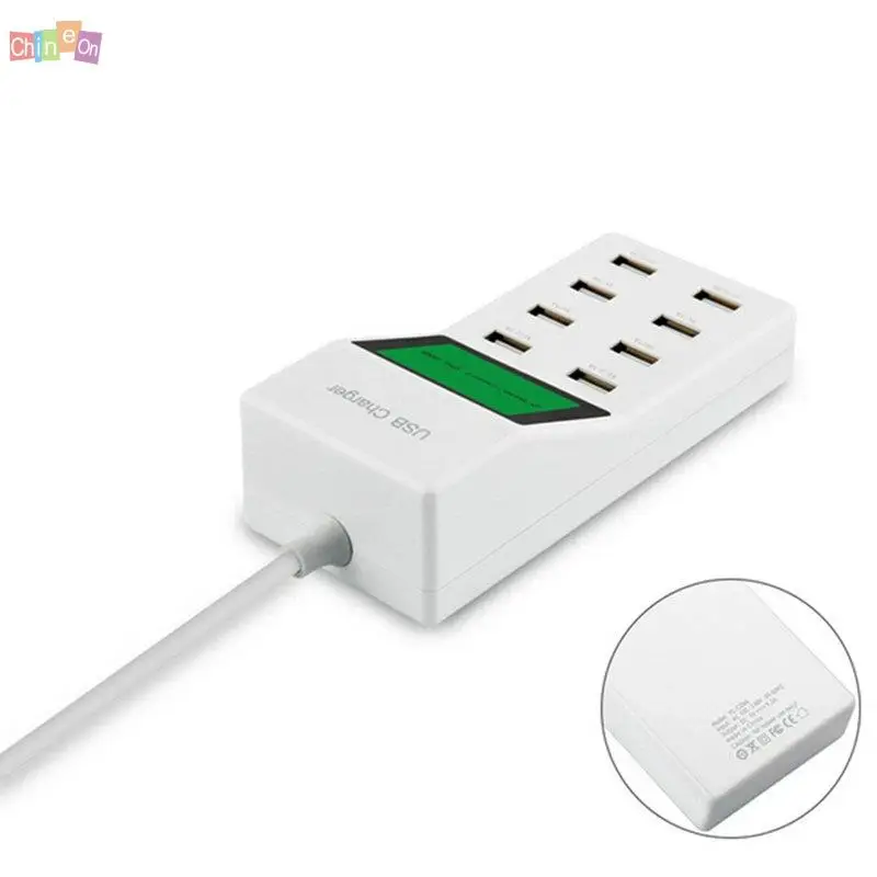 Горячая Великобритания Plug мульти порт 8 USB порт USB сетевой адаптер питания адаптер для других телефон Планшеты Android