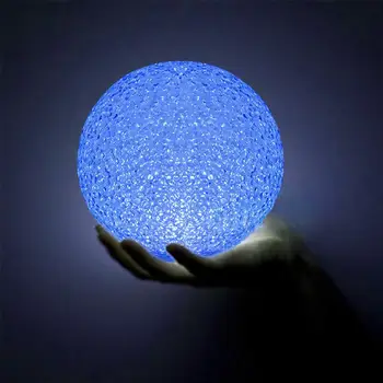 

Creative Colorful Crystal Ball Night Light 8CM Diameter Light Color Gradient Glowing Toy Ball Decorative Table Lamp