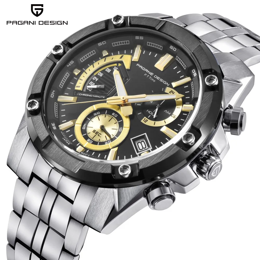 

Watches Men Luxury Brand PAGANI DESIGN Sport Watch Dive Military Watches Multifunction Quartz Watch Clock Men Relogio Masculino