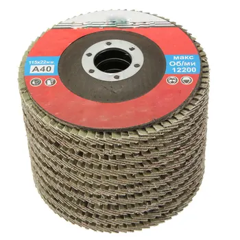 

10Pcs/Set Professional Flap Discs 115mm 4.5 Inch Sanding Discs 40 Grit Grinding Wheels Blades For Angle Grinder Polishing Wheel