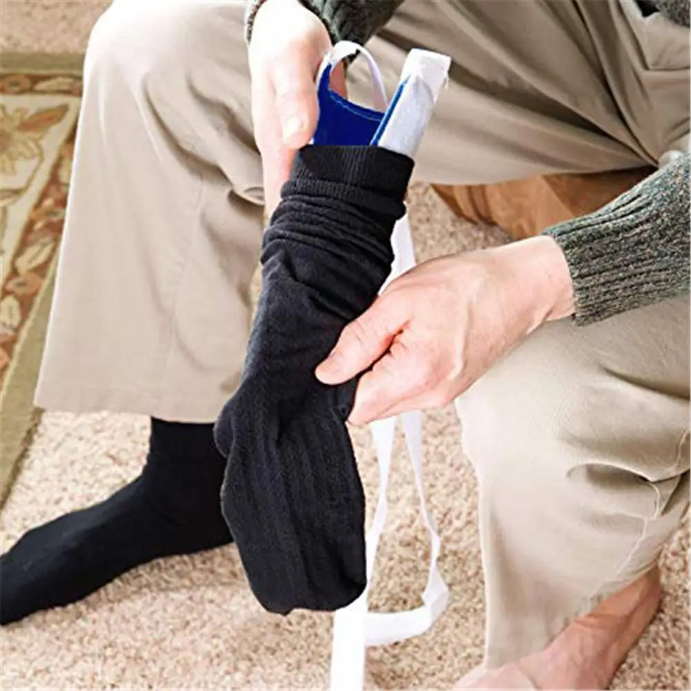 

Pregnant Elder Sock Wearing Shoe Horn Device Slider Sock Aid Kit Shoe Horn Device No Bending Stretching Straining Storage Rack #