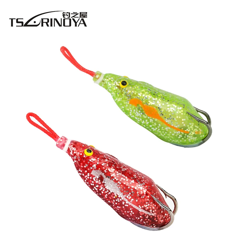 

Tsurinoya New Fishing Lures NUMEN 63mm 14g Topwater Frog Soft Bait Treble Hooks Snakehead Artificial Simulation Mouse Frogs
