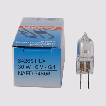 

For OSRAM 64265 HLX 6V30W halogen bulb,NAED 54606,64265HLX 6V 30W G4 lamp,microscope projector lights