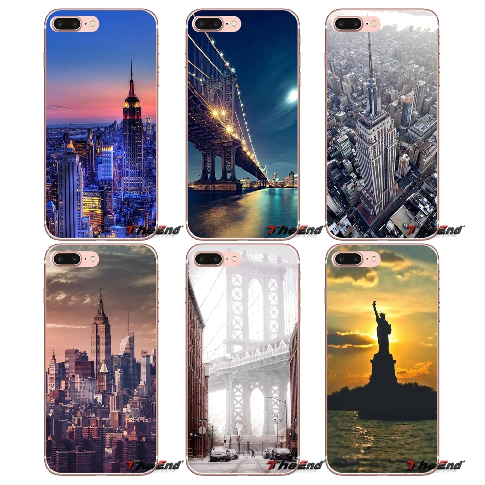 

New York City NYC Statue Of Liberty Cover For iPhone X 4 4S 5 5S 5C SE 6 6S 7 8 Plus Samsung Galaxy J1 J3 J5 J7 A3 A5 2016 2017