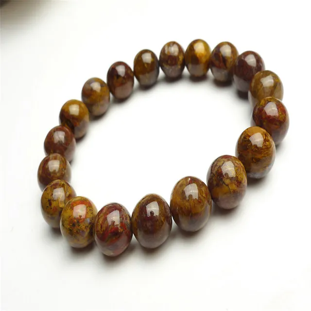 10mm Genuine Namibia Yellow Pietersite Round Bead Stretch Mens 10mm Genuine Namibia Yellow Pietersite Round Bead Stretch Mens Bracelet Jewelry Elastic Charm Natural Stone
